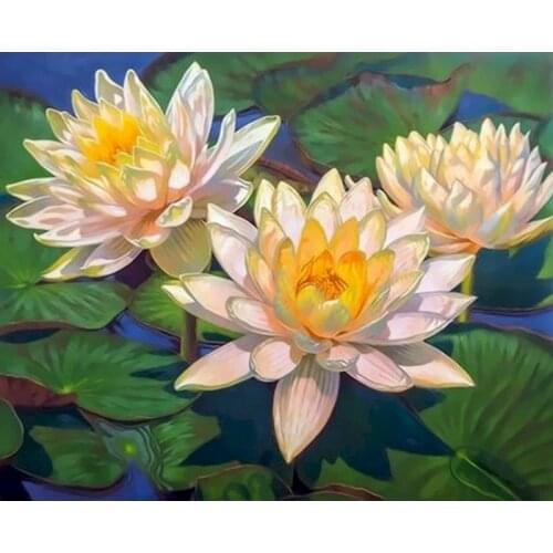 RUOPOTY Painting By Numbers Kits For Adults Handpainted Painting Framed Flower Oil Picture By Numbers Home Living Room Artwork