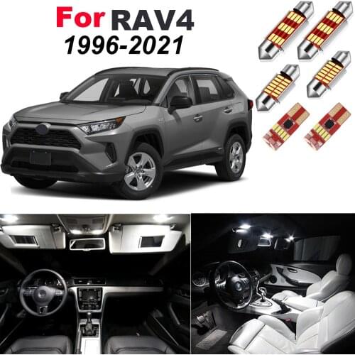 Canbus Led Interior Lights For Toyota RAV4 RAV 4 1996-2015 2016 2017 2018 2019 2020 2021 White Map Dome Trunk Light