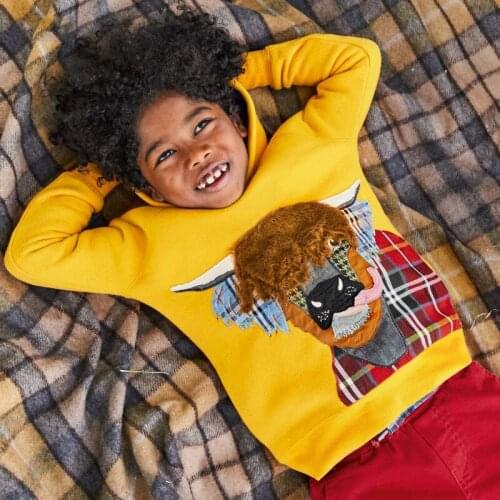 Spring Toddler Boys Clothes Kids Fleece Hoodies Cartoon Sweatshirt Winter Boy Cotton Pullovers Baby Costume Outfits Tops 2Y-7Y