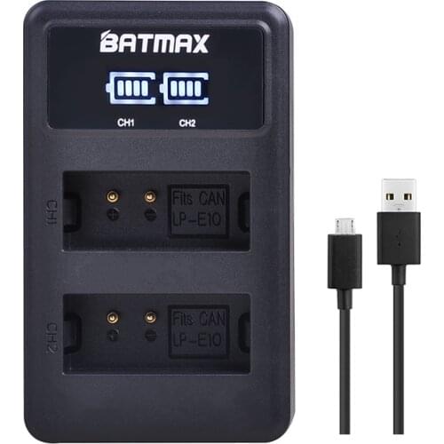 1Pc LP-E10 LPE10 LP E10 Camera Battery Charger for Canon 1100D 1200D 1300D Rebel T3 T5 KISS X50 X70 Camera Batteries