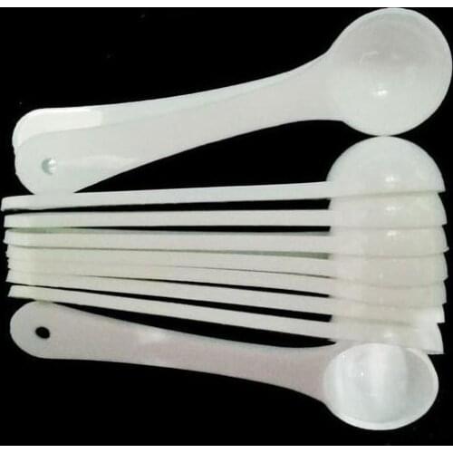 1G Professional Plastic 1 Gram Scoops Spoons For Food Milk Washing Powder Medcine White Measuring Spoons