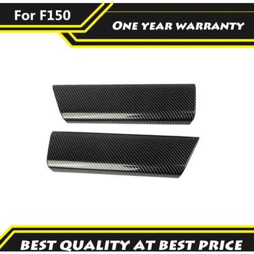 2pcs Carbon Fiber Inner Rear Door Handle Cover trims Kit Car Protection Interior Accessiories Fit For Ford F150 2021