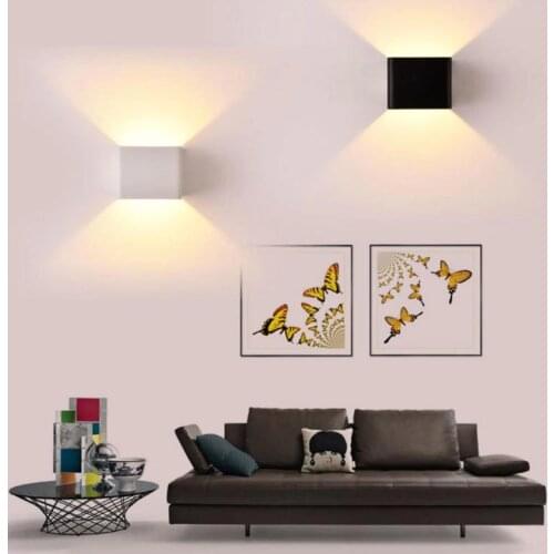 6W Aluminium Wall Lamp LED Indoor Outdoor Light Waterproof Garden Sconce Porch Light Balcony Lighting Bedside Light Home Decor