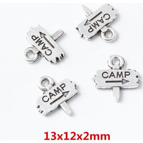 90 pieces of retro metal zinc alloy Direction indicator pendant for DIY handmade jewelry necklace making 6718