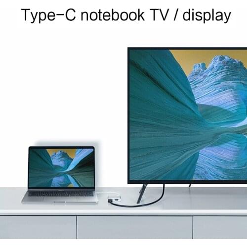 HUWEI USB C Adapter Converter to HDMI VGA Type C Cable HUB For Teclast X5 X6 Pro x6pro Case USB-C to Connect projector TV Dock