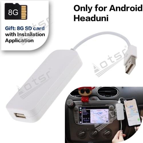Apple Wireless CarPlay Activator & Android Auto Wired USB Dongle for Android Radio Unit Bluetooth Charger Mirror-link