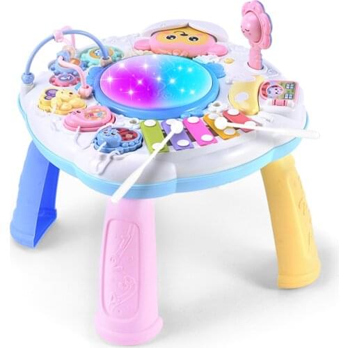 Baby Activity Table Musical Learning Toy Multifunctional Learning Desk Toy Baby Early Educational Toy Gift