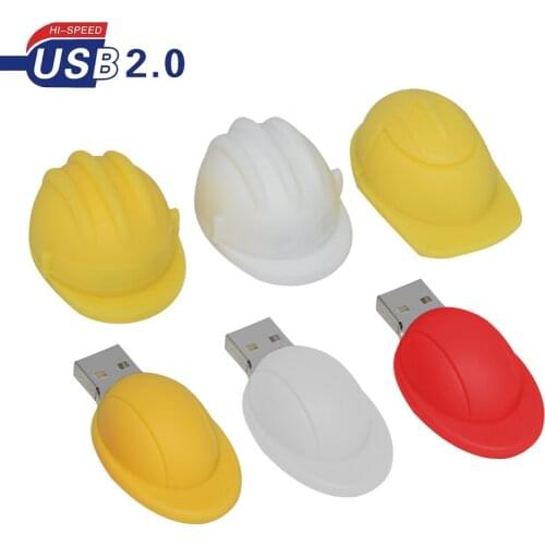 USB 2.0 Flash Drive 128GB cartoon helmet Pen Drive 64gb 32gb 16gb,for gift usb flash memory 8gb pen drive flash drive 4gb U disk