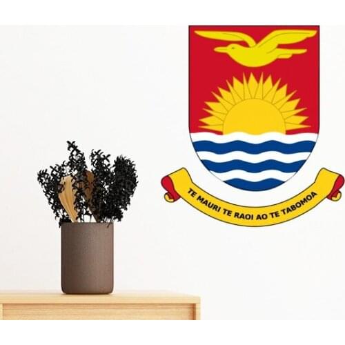 Kiribati Oceania National Emblem Removable Wall Sticker Art Decals Mural DIY Wallpaper for Room Decal
