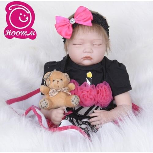 55cm Silicone Reborn Babies Dolls Bebe Realista Boneca Lifelike Soft PP CottonBody Dolls Realistic Reborn Baby Dolls