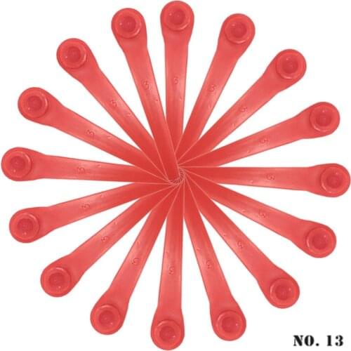 100Pcs/Pack Electric Trimmer Blades for Bosch ART 26Li, ART 26 Accutrim, Plastic Lawn Mower Blade Garden Lawn Mower Gourd Shape