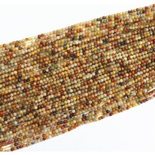 Lovely natural crazy carnelian onyx agat stone 2mm 3mm new stone round loose beads making trendy Jewelry B409