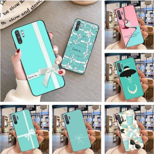 Fashion Girl Blue Box Phone Case For Samsung Galaxy Note20 ultra 7 8 9 10 Plus lite Samsung M21 M31S M30S M51