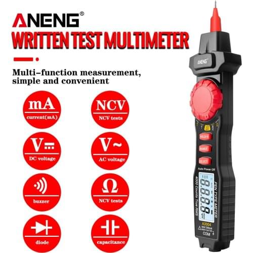 ANENG A3004 Multimeter Digital 4000 Counts Non Contact Pen Type Meter AC/DC Voltage Resistance Capacitance Tester Tool