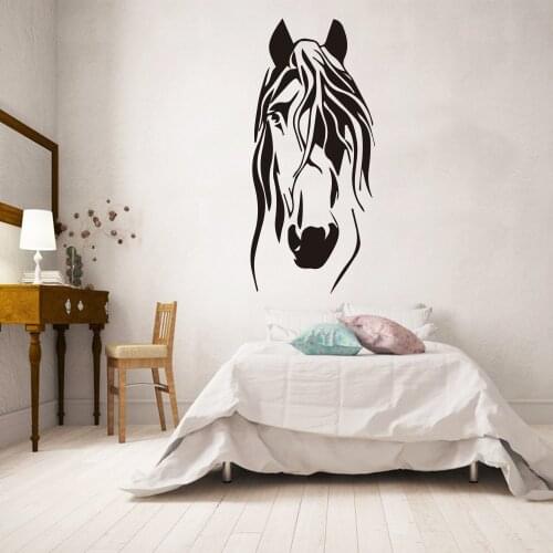 Cartoon Funny Horse Vinyl Wall Stickers Decor For Living Room Bedroom Kids Room Decoration Removable Wall Decals Mural Wallpaper