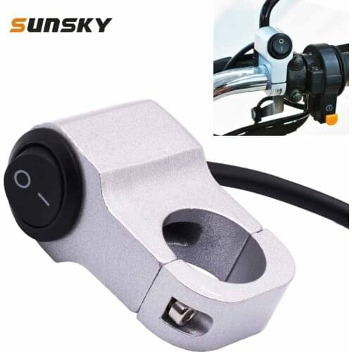 Motorcycle Headlight Switches Auxiliary Light Aluminum Alloy Switches with Lock electric vehicles, electric tricycles