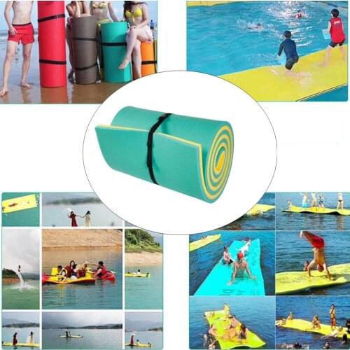 Pool Float Foam Pad Mat Kids Adults Beach Water Sleeping Bed Floating Pad Mattress Oasis Water Sports Fun Game Toy--180x2.2x55cm