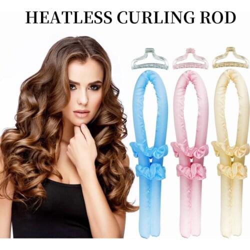 Hot Sale Women Sleeping Soft Heatless Curling Rod Headband Hair Curling Ribbon Make Hair Curly