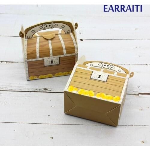 Gift Candy Packaging Box Small Event Party Kids Birthday Favor Decorative Carton Cardboard Box Chocolate Cookie Treasure Boys