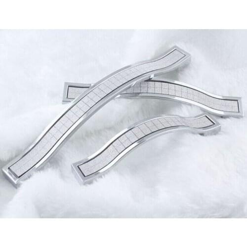 Fixmee Cabinet Closet Door Pearl Fine Diamond Matte Crystal Pull Handle 96/128/160MM