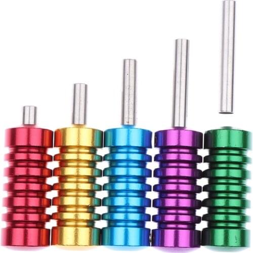 Aluminum Alloy Tattoo Grip Tube With Back Stem Self-locked Tattoo Gun Hand Grip Supplies Body Art Tool Accessories 22mm