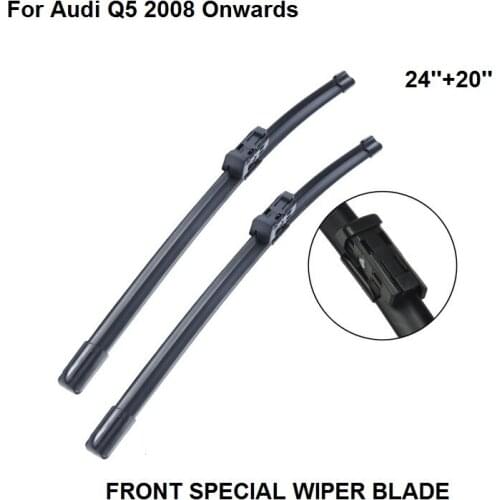 Wiper Blade For Audi Q5 2008-2016 24''+20'' High Quality Natural Rubber Clean Front Windshield