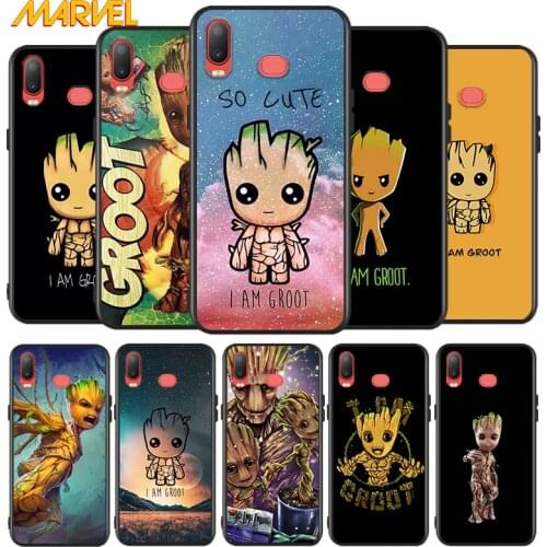 Marvel Groot Art for Samsung Galaxy A9 A8 Star A750 A7 A6 A5 A3 Plus 2018 2017 2016 Silicone Black Phone Case Soft Cover