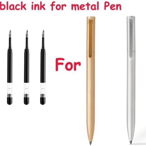 0.5mm Black Blue Color Inks Refill Extra Black Rods For Xiaomi Metal Pen Replacement Only For Version Xiaomi Gold Silver pen