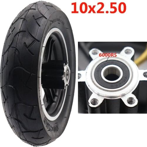 High quality 10x2.50 Wheel Tire 10*2.50 Inner Outer Tyre with Alloy Rim for 10x2/2.125 10x2.50wheel Electric scooter
