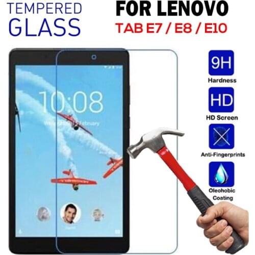 Tempered Glass for Lenovo TAB E10 E8 E7 TB-X104F Protective Glass Film Screen Protector for Lenovo Tab E7 7104 E8 8304 Cover