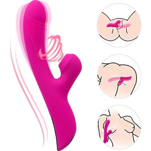 Female Sucking Vibrating Vibrator G-Spot Vibrator Clitoris Stimulator Vaginal Massager Sex Toys for Women Female Masturbation