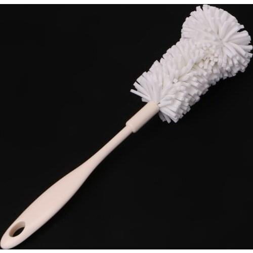 1Pc Home Use Long Handle Sponge Cup Brush Cleaning Glass Milk Bottle Cleaner Kitchen Tools-Random Color