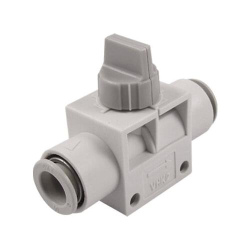 10mm OD Tube One Touch Fitting Pneumatic Connector Hand Valve VHK2-10F-10F