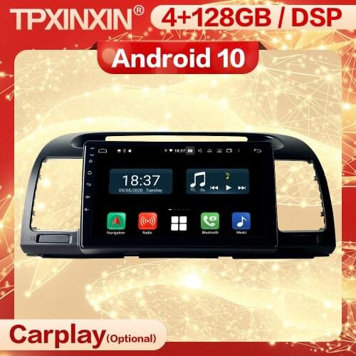 128G Multimedia Android 10 Player Auto Car Radio Stereo For Toyota Camry 2005 2006 GPS Navigation Video Receiver IPS Head Unit