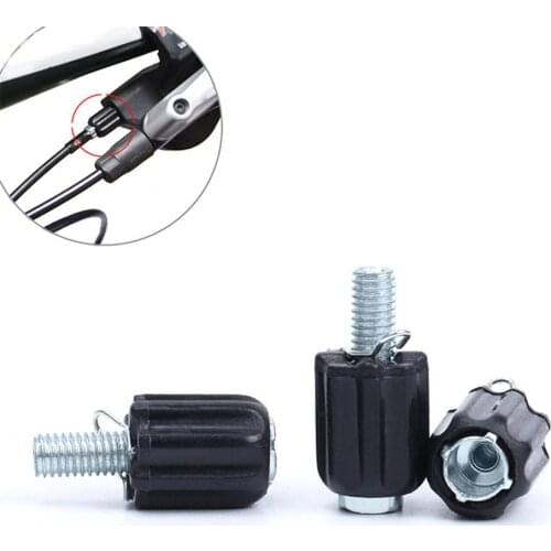 2PCS Adjustable Screw Transmission Shifter V Brake Derailleur Cable Adjustment Screw On For MTB Road Bike Shifting M5 Bolt Screw