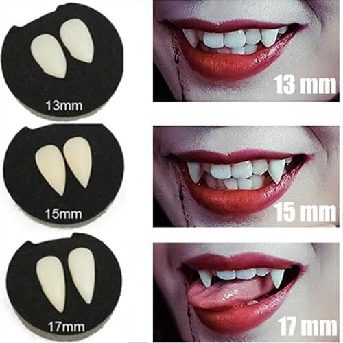2021 Vampire Teeth Fangs Dentures Props Halloween Costume Props Party Holiday DIY Decorations Horror Adult For Kids