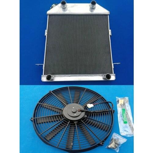 3 ROW Aluminum Radiator + Fan For Ford / Mercury Car Flat Head V8 1939 1940 1941 Flathead L-head V8 Deluxe Sedan /Super Deluxe