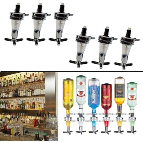 6-station Wall Mounted Liquor Bar Butler Wine Dispenser Machine Drinking Soda Pourer Home Bar Tools for Beer Soda Coke Fizzy