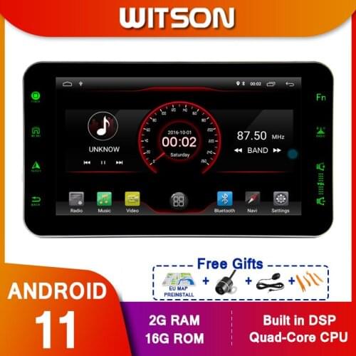 WITSON Car Multimedia Player Stereo GPS DVD Radio Navigation Android Screen Android 10 For Universal One Din Multimedia Player