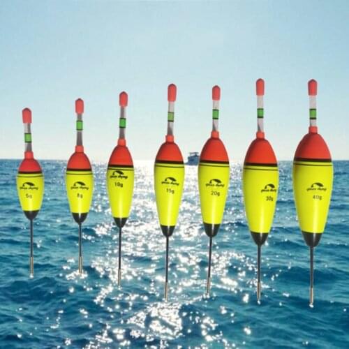 Hot Sale 8/10/20/30g EVA Long Luminous Fishing Float Vertical Night Lighting Fishing Floats Fishing Bobber Fishing Accessories