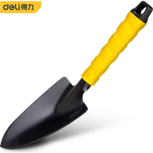 Deli Garden Wide Shovel Wooden Handle Reinforced Loose Soil Planting Easy Use Trowel Dibble Emergency Garden Camping Outdoor