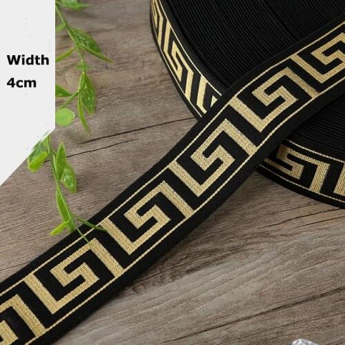 Computer Jacquard High Elastic Ribbon Rubber Band Strength Maze Waist Head Woven Belt Clothing Decoration Webbing Accessories