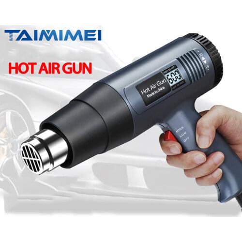 ALLSOME 220V 2000W Hot Air Gun Temperatures Adjustable With Four Nozzles Electric Heat Gun Digital display