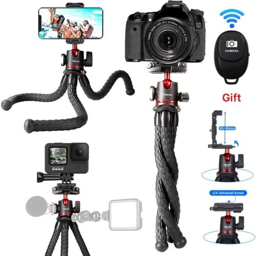 Ulanzi MT-11 Flexible Octopus Portable 2 in 1 Tripod For iPhone 11 pro IOS Android Smartphone DSLR SLR Camera Gopro Vlog Tripod