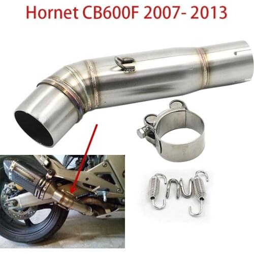 For Honda CB600F CB 600F Hornet 2007- 2013 Hornet 600 Exhaust Muffler Middle Link Pipe Escape Mid Connection Pipe Slip-on