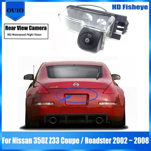 HD rear camera For Nissan 350Z Z33 Coupe / Roadster 2002 ~ 2008 Night vision Parking Reversing Camera / license plate camera