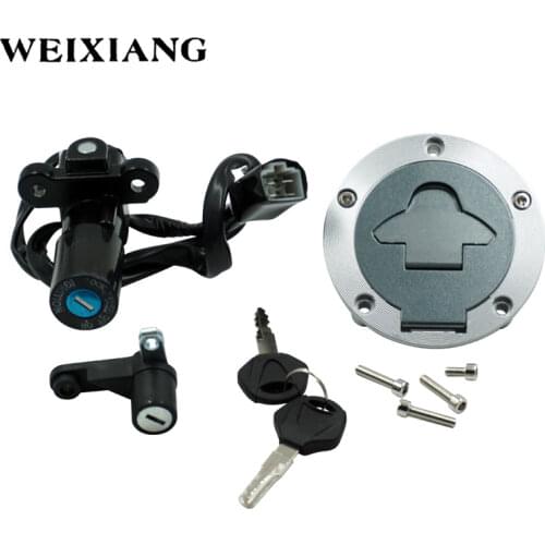 For Yamaha YZF R3 R6 RH07 RH12 Motorcycle Ignition Switch Kit Assembly Fuel Gas Cap Tank Cover With 2 Keys