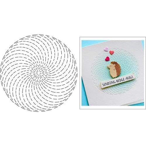 Circle Kaleidoscope Frame Shape 2020 New Metal Cutting Dies for DIY Scrapbooking and Card Making Background Embossing No Stamps