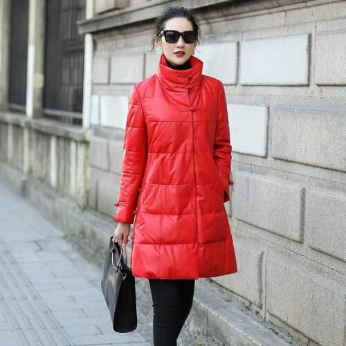 Genuine Leather Jacket Women Sheepskin Ducl Down Winter Coat Women Korean Jacket Women Clothes 2020 Chaqueta Mujer MQ008 YY1005