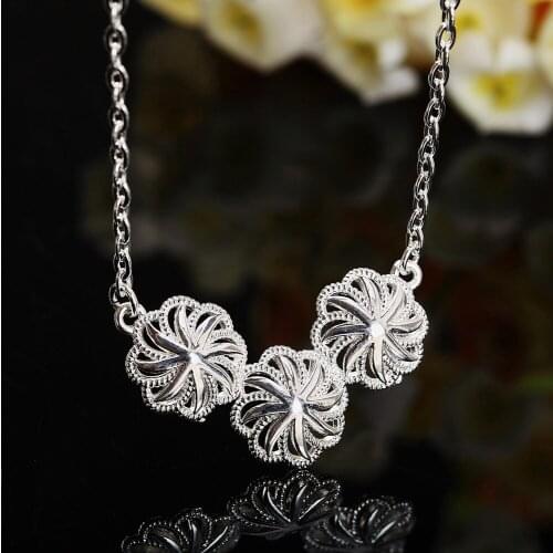 LN024 Free shipping Popular WOMEN Beautiful fashion Elegant silver color charm retro pretty Lady Necklace jewelry